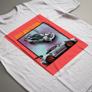 Porsche RennSport white 2 тениски с коли