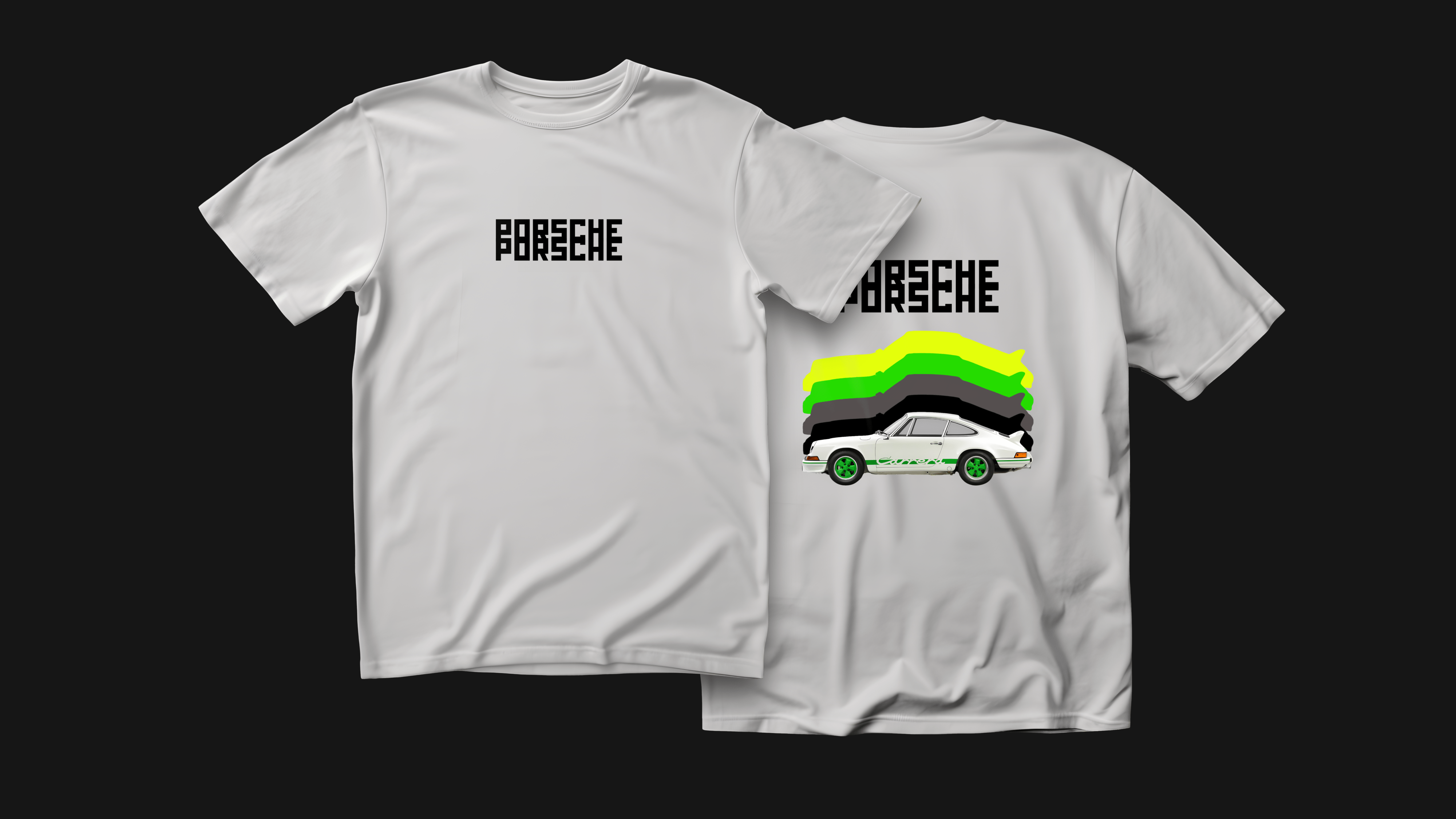 Porsche - бяла тениска