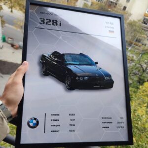персонализиран постер на bmw