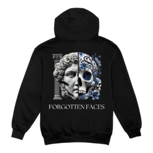 Forgotten Faces black hoodie back