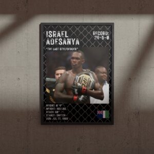 UFC постер Israel Adesanya