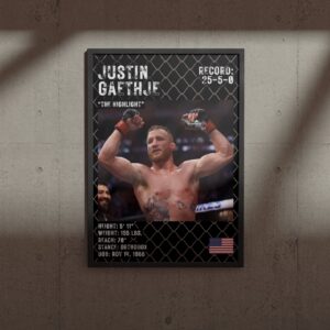UFC постер Justin Gaethje