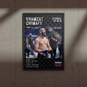 UFC постер Khamzat Chimaev