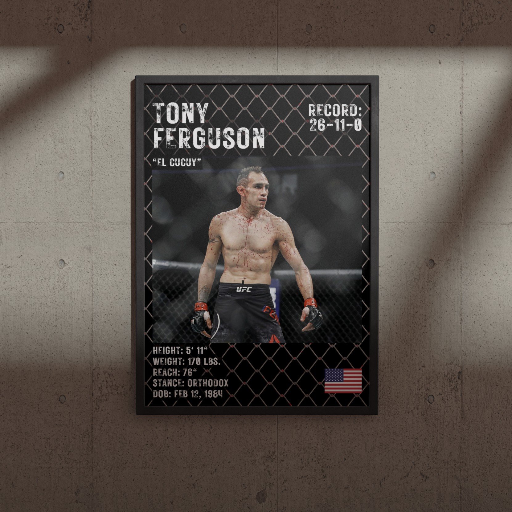 UFC Постер Tony Ferguson UFC Постер Tony Ferguson
